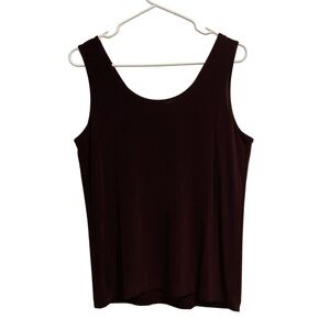 Chico's Deep Burgundy Scoop Neck Tank‎
